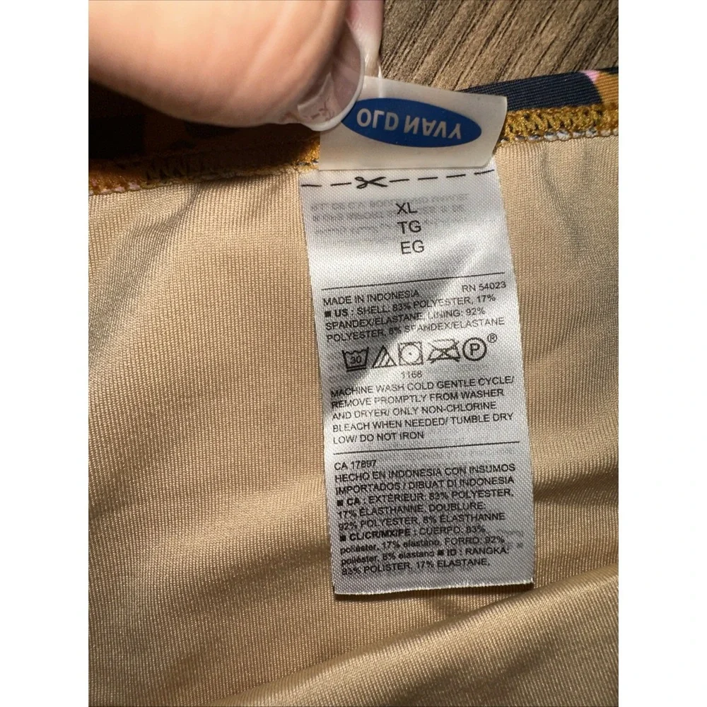 Old Navy Girls Two Piece Bathing Suit XL‎ Cheetah Print